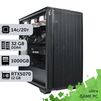 Игровой компьютер GamePC Ultra #467 Core i5 14600K/32 GB/SSD 1TB/GeForce RTX 5070 12GB сборка для киберспорта современных игр стрима