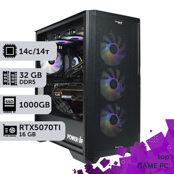 Игровой компьютер GamePC Ultra #435 Core Ultra 5 245KF/32 GB/SSD 1TB/GeForce RTX 5070Ti 16GB сборка для киберспорта современных игр стрима