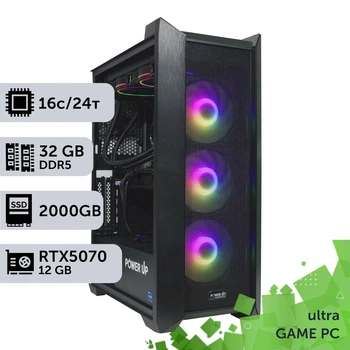 Ігровий комп'ютер GamePC Ultra #471 Core i7 13700F/32 GB/SSD 2TB/GeForce RTX 5070 12GB збірка для кіберспорту сучасних ігор стриму