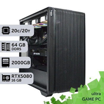 Игровой компьютер GamePC Ultra #442 Core Ultra 7 265KF/64 GB/SSD 2TB/GeForce RTX 5080 16GB сборка для киберспорта современных игр стрима