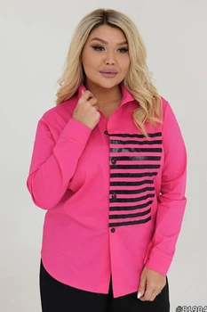 Fashions • Жіноча сорочка Charlotte Fashions 50-52 малина (#479-ел)