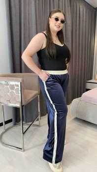 Fashions • Жіночі штани-палаццо Lettie Fashions 50-52 синій (513-ел)