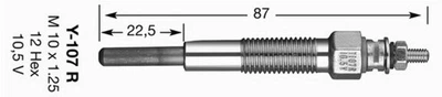 Свічка розжарювання NGK 1229 (Y-107R)