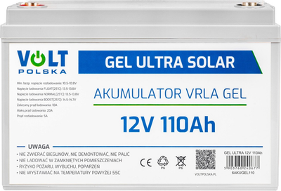 Akumulator Volt GEL ULTRA SOLAR 12 V 110 Ah (6AKUGEL110)