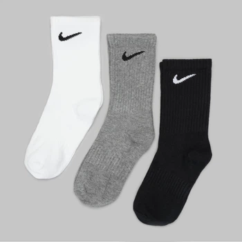 Набір жіночих шкарпеток високих бавовняних Nike U Nk Everyday Ltwt Crew SX7676-964 (34-38) 3 пари Чорний/Білий/Сірий (194955549407)