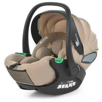 Автокресло автолюлька детское El Camino i-FIX ME 1110 Natural Beige Бежевое