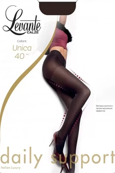 Колготки 40 den чорні Unica Levante 4(р)