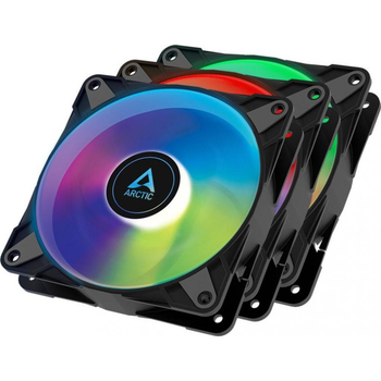 Набір вентиляторів для корпусу ARCTIC P12 PWM PST A-RGB 3шт чорний (ACFAN00232A)