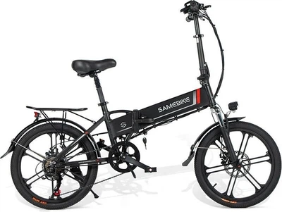 Электровелосипед SAMEBIKE 20LVXD30-II (350 Вт; 10 А/час; 48 В), колеса 20", с ручкой газа, черный