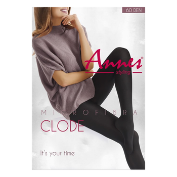 Колготки 60 den. мікрофібра Чорні Ciara Annes 2/3/4(р)