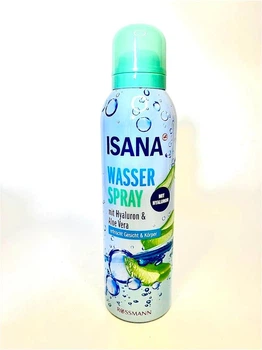 Спрей охолоджувальний Isana Wasser Spray Hyaluron&Aloe Vera 200мл