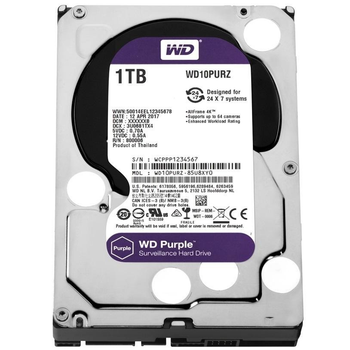 Жорсткий диск 3.5" Western Digital Purple 1TB (Western Digital10PURZ)