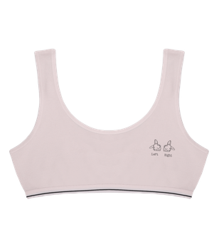 Подростковый топ с надписью Left Right на широких бретельках - Donella - 6071PB8 - 158-164 см - Светло-бежевый
