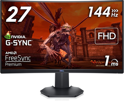 Монітор 27" Dell S2721HGFA Full HD VA 144 Гц Б/В