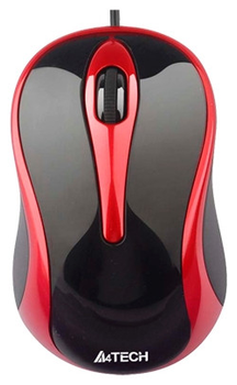 Миша A4Tech N-350-2 Red/Black V-Track Чорно-червоний