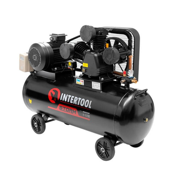 Компресор 200 л, 7,5 кВт, 380 В, 10 aтм, 1050 л/хв., 3 циліндри INTERTOOL PT-0040