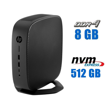Неттоп HP t740 Thin Client USFF / AMD Ryzen V1756B (4 (8) ядра по 3.25 - 3.6 GHz) (аналог i7-7700T) / 8 GB DDR4 / 512 GB SSD M.2 / AMD Radeon RX Vega 8 Graphics / Win 10 Pro б/у