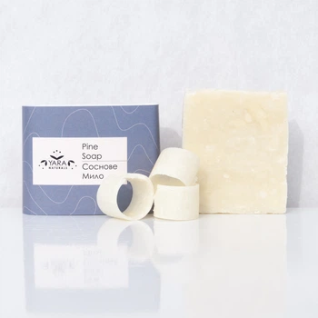 Натуральне мило ручної роботи з Карпат YARA NATURALS - СОСНОВЕ з маслом ши 100 г