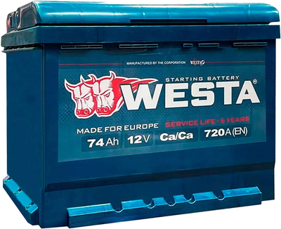 Автомобильный аккумулятор Westa 6CT-74 А (0)