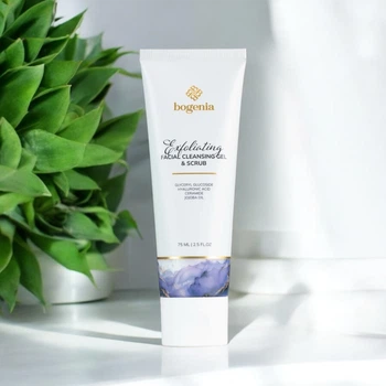 Отшелушивающий гель-скраб Bogenia Exfoliating Facial Cleansing Gel & Scrub, 75 мл