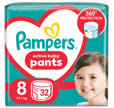 Підгузки-трусики Pampers Pants розмір 8 32 шт. від 17+ кг