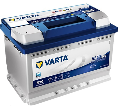 Автомобільний акумулятор Varta EFB BD 70Ah (N70) R+ (570 500 076) (L3)