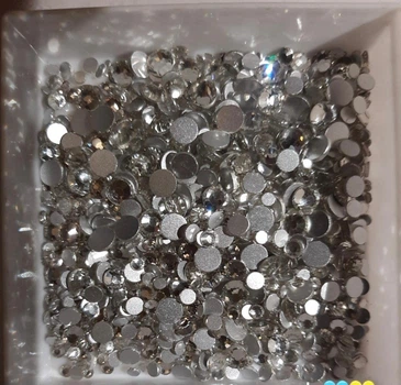 Стрази скляні DMC SS4-SS20 Crystal 1400 шт/уп холодна фіксація