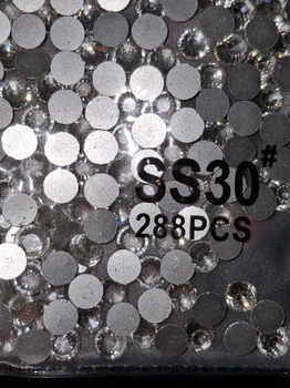 Стрази скляні DMC SS30 Crystal 288 шт/уп холодна фіксація