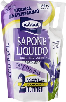 Жидкое мыло с тальком и ирисом Milmil Sapone Liquido Talco & Iris, 2л