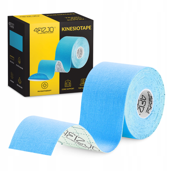 Стрічка кінезіологічна (кінезіо тейп) 4FIZJO 5 см x 5 м Sky Blue (P-5907739315991)