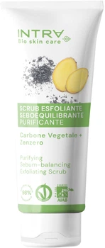 Скраб для лица Intra Bio Skin Care Charcoil & Ginger Очищувальний та себорегулюючий 75 мл (8030976020261)