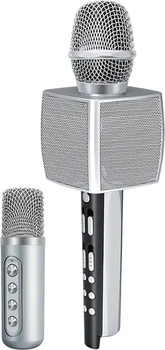 Беспроводной микрофон колонка для караоке Magic Karaoke YS-98 Silver