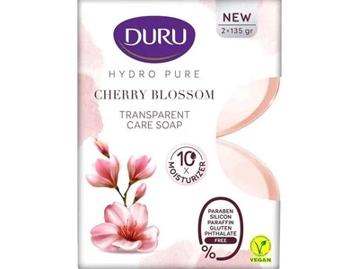 Мило DURU 2шт 135г прозоре Hydro Pure Cherry Blossom