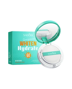 Солнцезащитный кушон Sadoer Whiten Hydrate Sunscreen Air Cushion SPF60+ PA+++