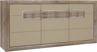 Комод Frisco TIZIANO 1936x914x413 Дуб античный/Бежевый глянец 3д (7417-TZK23B)