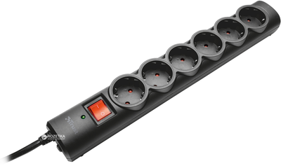 Сетевой фильтр Trust Surge Protector 6 розеток 1.8 м Black (TR21059)