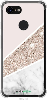 Чехол на Google Pixel 3 Пастельный мрамор "4342sp-1528-70447"