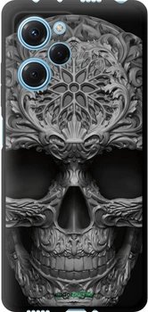 TPU чехол на Xiaomi Redmi Note 12 Pro Speed skull-ornament "4101b-3334-70447"