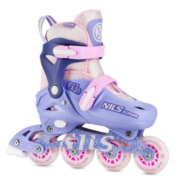 Łyżworolki Nils Extreme NA13102 S 30-33 Fioletowe (5907695578690)