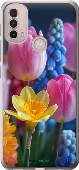 Чохол на Motorola E40 Весняні квіти "6058u-2660-70447"