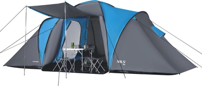 Namiot Nils Camp Highland kempingowy NC6031 Blue-Grey (5907695518894)