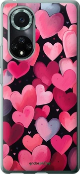 Чехол на Huawei Nova 9 Pro Сердечки 4 "5662u-2503-2452795505"