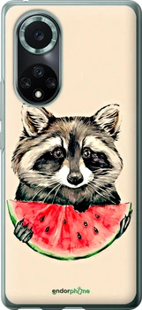 Чехол на Huawei Nova 9 Pro Енотик с арбузом "4605u-2503-70447"