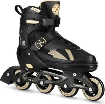 Роликові ковзани Nils Extreme 2 в 1 NH382 39-43 L Чорно-Бежеві (5907695584295)
