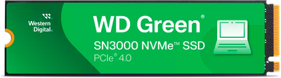 SSD диск Western Digital Green SN3000 2TB M.2 2280 NVMe PCIe 4.0 x4 3D NAND QLC (WDS200T4G0E)