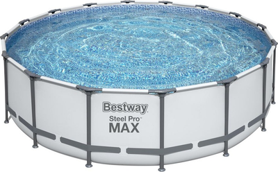 Каркасний басейн Bestway Steel Pro 6 в 1 з аксесуарами 457 x 122 см 53381 (6942138982633)