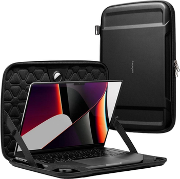 Чохол для ноутбука Spigen Rugged Armor Pro Pouch AFA04271 для MacBook Pro 16" Вlack (8809811858440) (955555906467343) - Уцінка