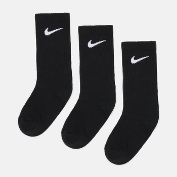 Набор женских носков высоких Nike Perf Ltwt Crew SX4704-001 34-38 3 пары Черный (884726572177)