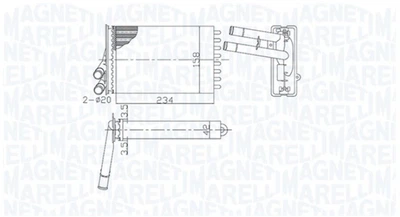 Радіатор пічки Magneti Marelli (350218462000)