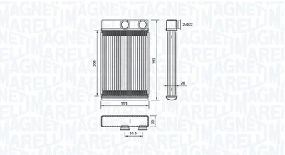 Радіатор пічки Magneti Marelli (350218478000)